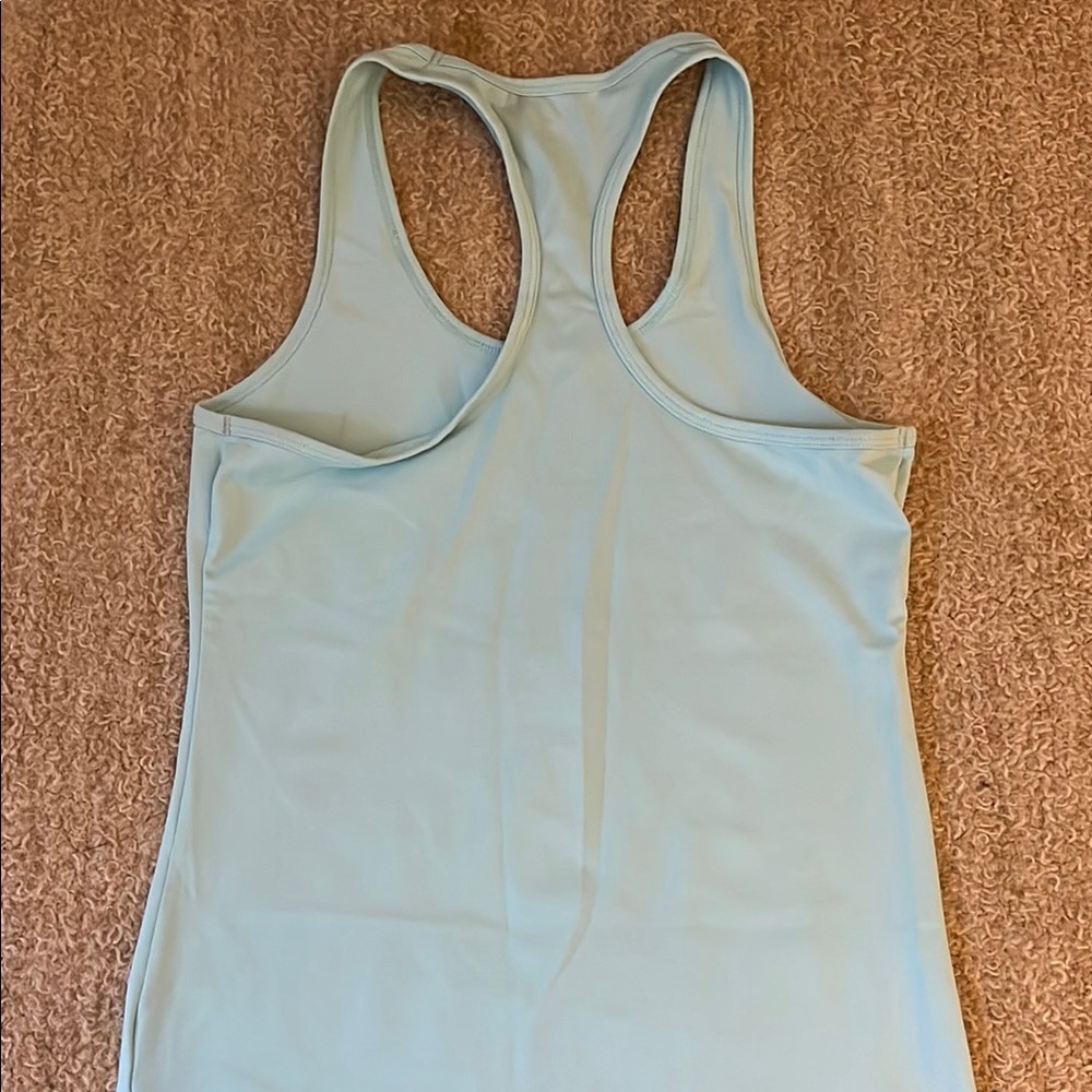 Women's Light Blue Athletic Tank Top - Picture 3 of 3